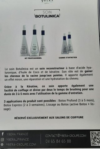 Shampoing et soin de la marque Ybera à Mauriac